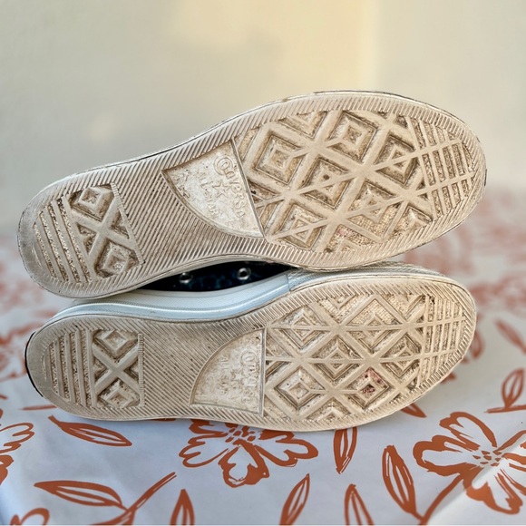 Converse Chuck 70 All Star High Top Blue Canvas Leather Sneakers A01084c - Picture 2 of 11